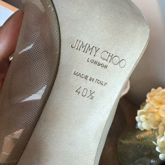 Jimmy Choo Tan Pointed Toe Heels - Picture 14 of 15